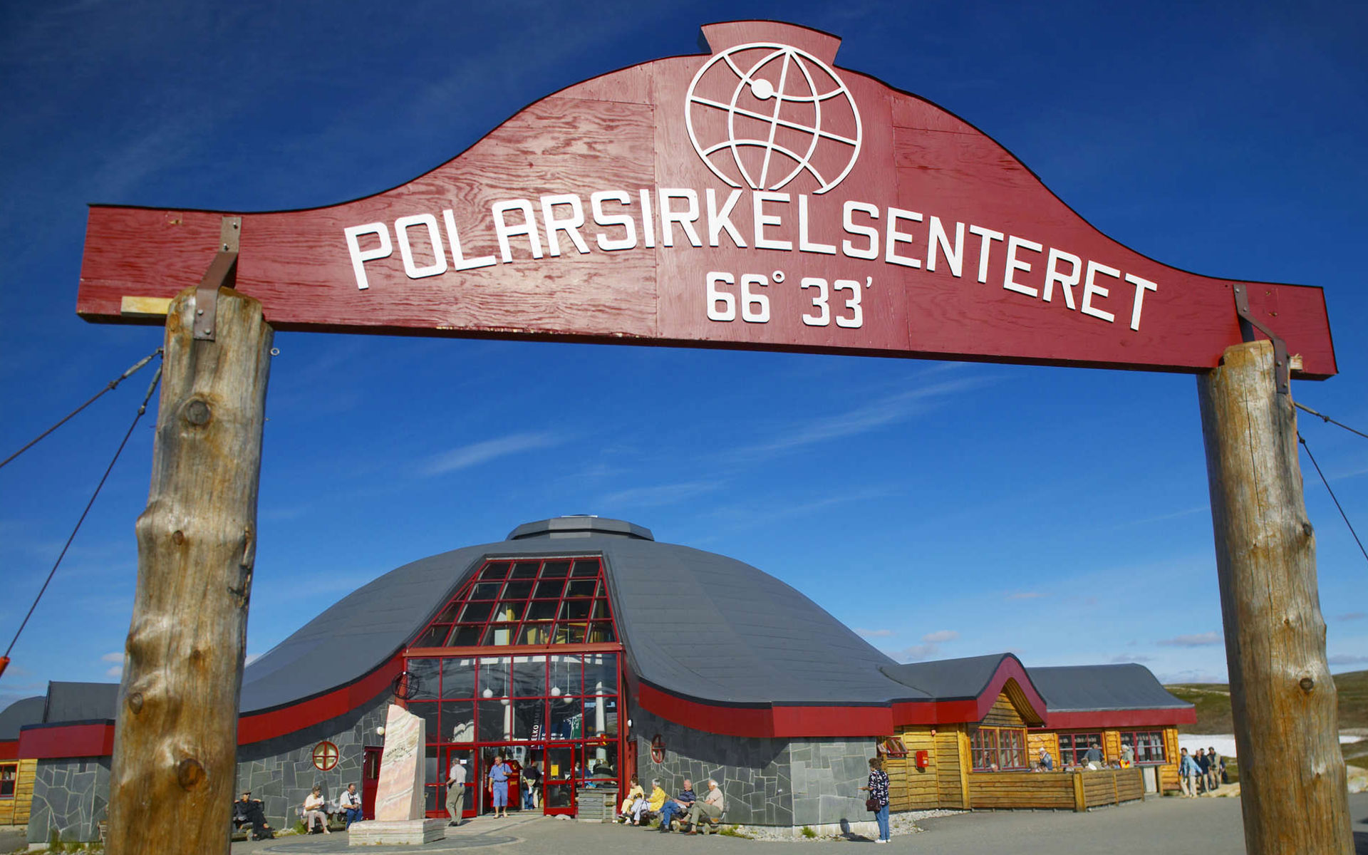 The Arctic Circle explanation centre at an altitude of 650 metres on the Saltfjellet mountain pass © Bård Løken