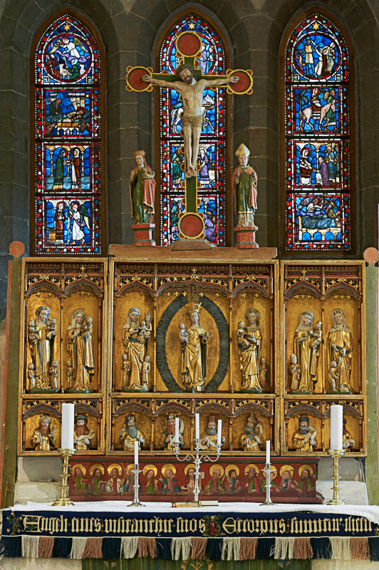 The Triptychs were perhaps made by Bernt Notke in Lübeck (c)
