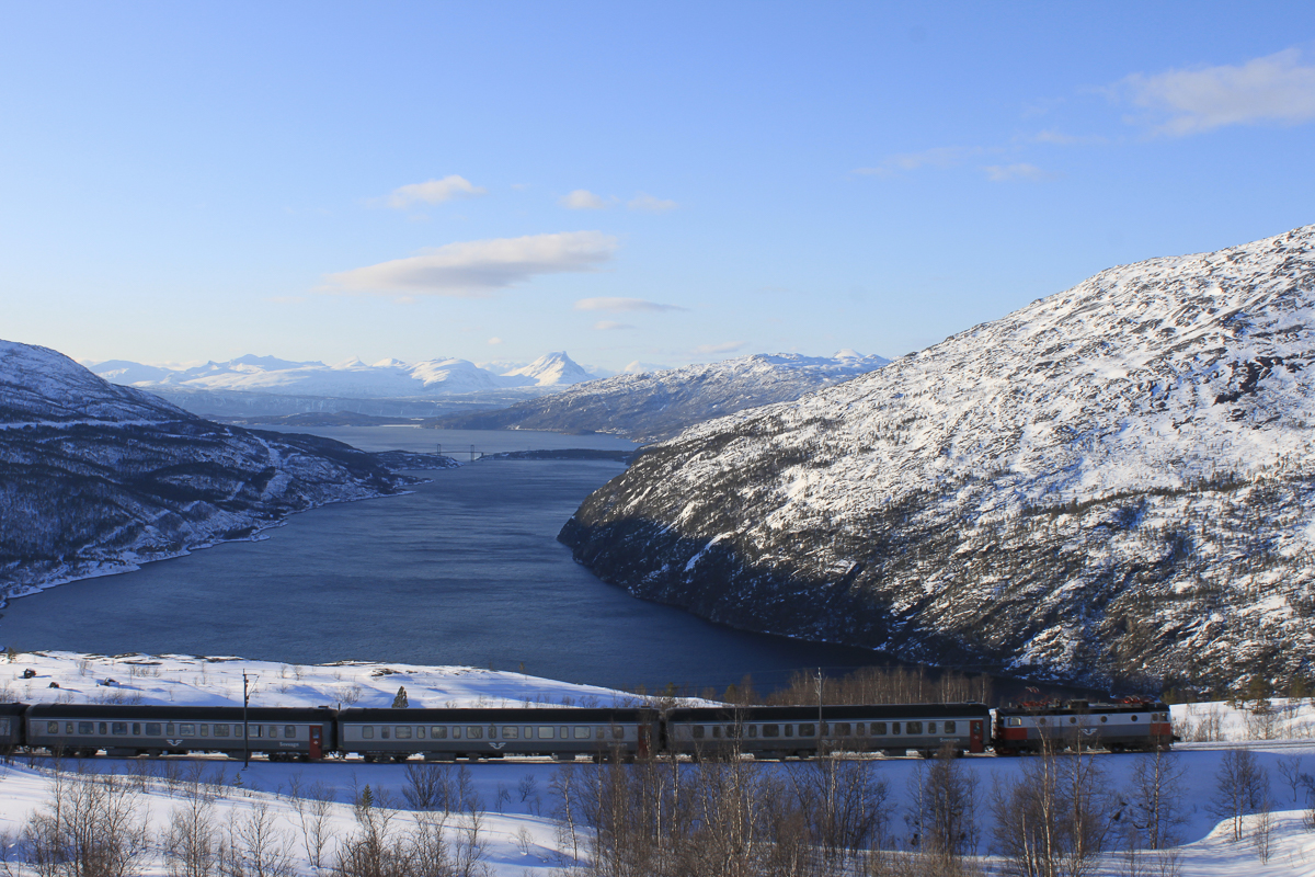 Ofotbanen during winter © Thor Brækkan