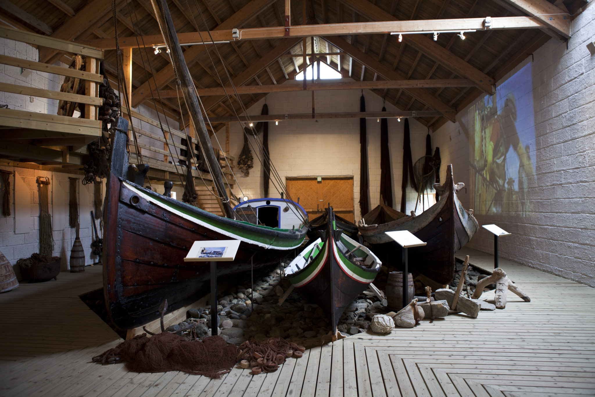 A collection of Nordland boats in the museum © Hans Arne Paulsen