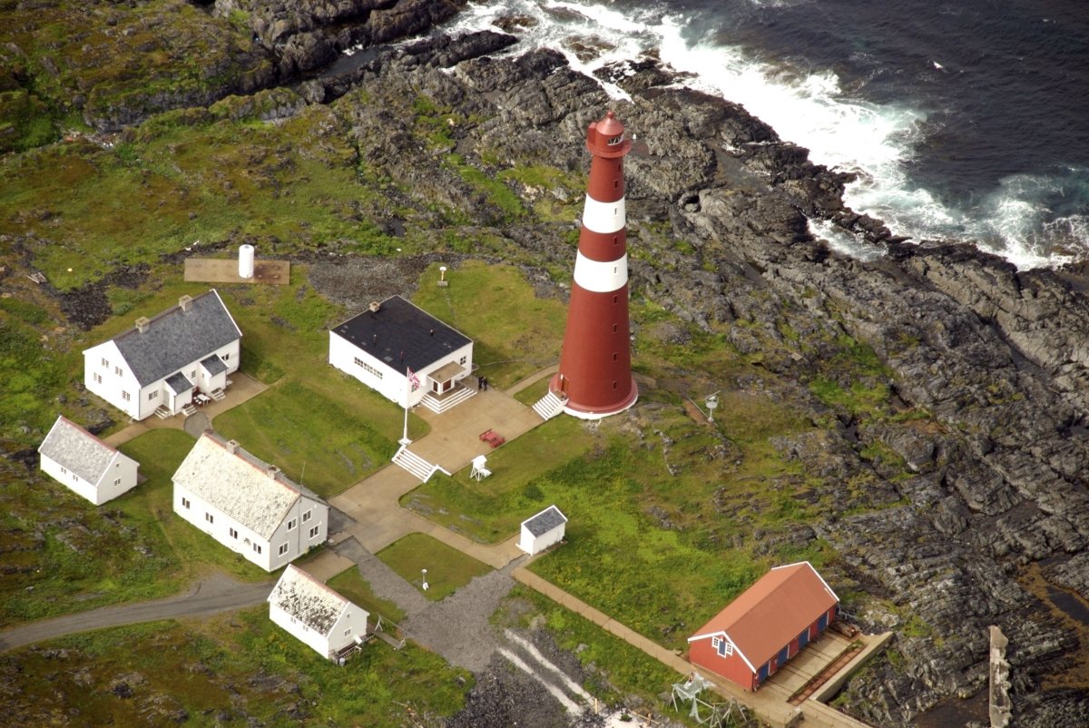 Aerial view of Slettnes lighthouse © Nordkyn