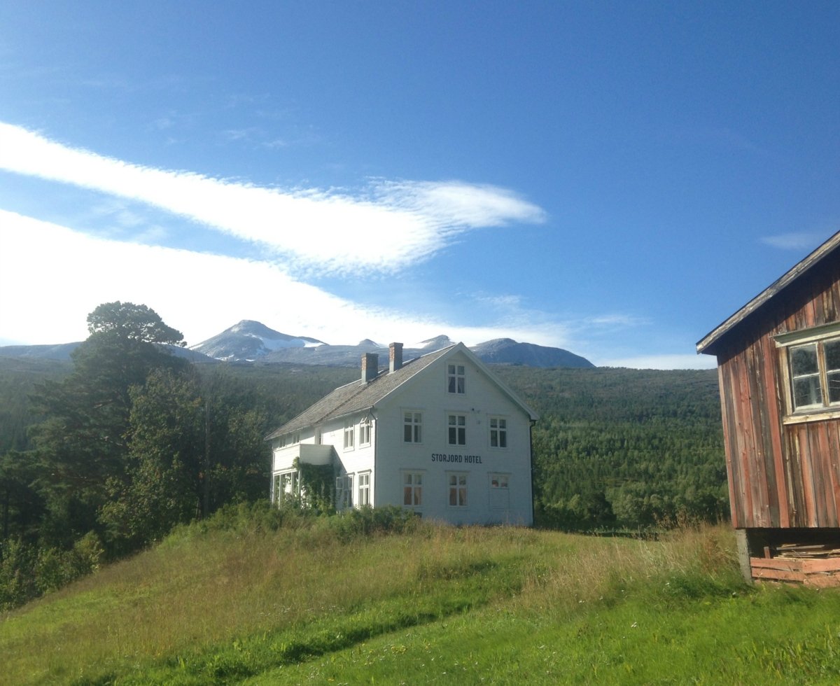 Situated in a meadow and surrounded by forest there is no place you'd rather be in the Northern Norwegian Summer © Storjord Hotel