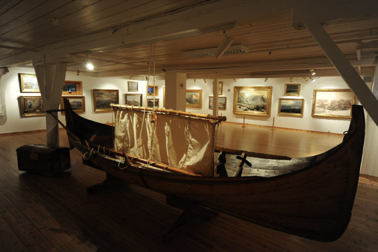 The gallery includes artefacts from Lofoten © Knut Hansvold