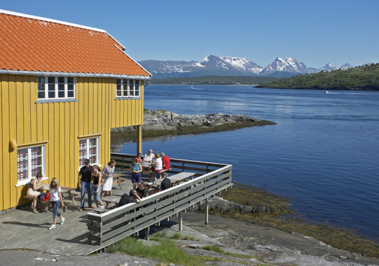 At Rystraumen in Tromsø. Bryggeloftet has been relocated from Tromsø city centre, while the strongest current in the Hurtigruten passage flows past © Bård Løken