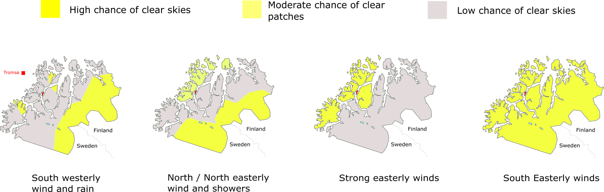 General weather patterns around Tromsø