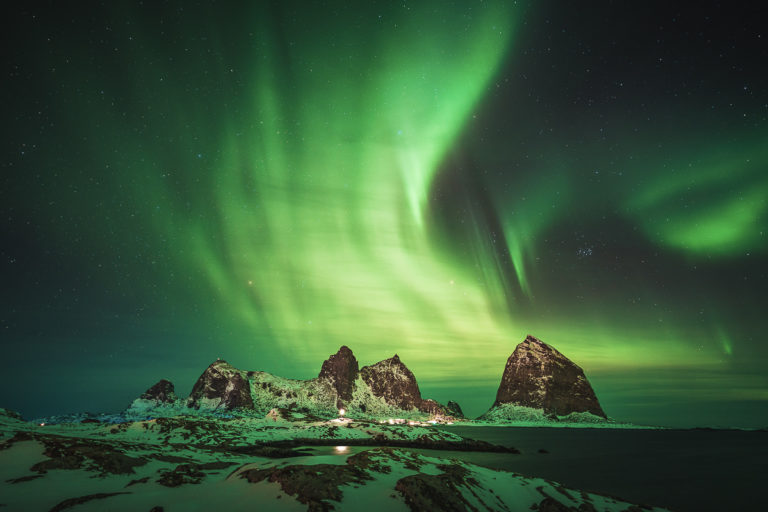 Northern Lights over Træna Island © Arvids Baranovs