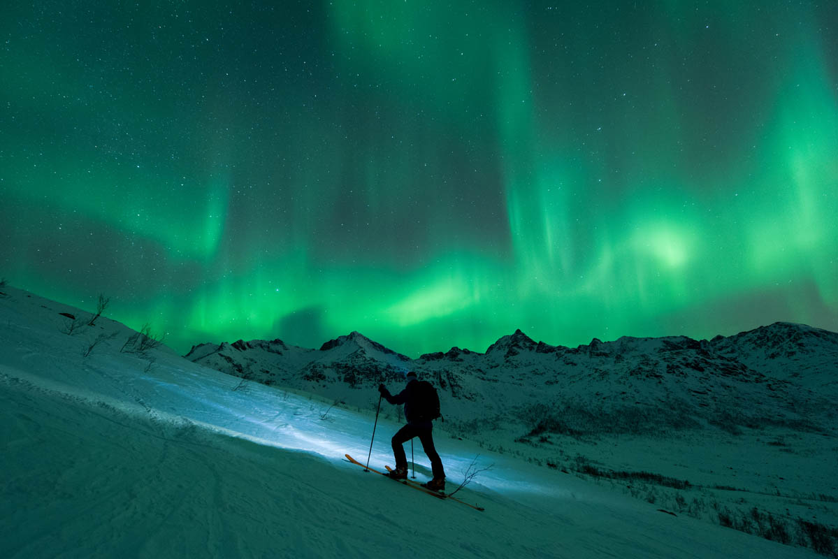 A more than average headlamp can enhance the ski experience © Lars Mathisen/Visit Tromsø