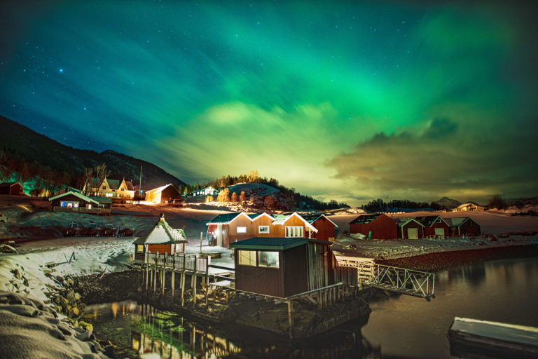 Northern Lights at Dyrøy Holiday © Dyrøy Holiday