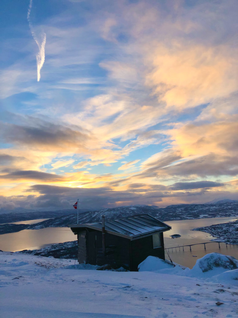 View from the mainland to Senja