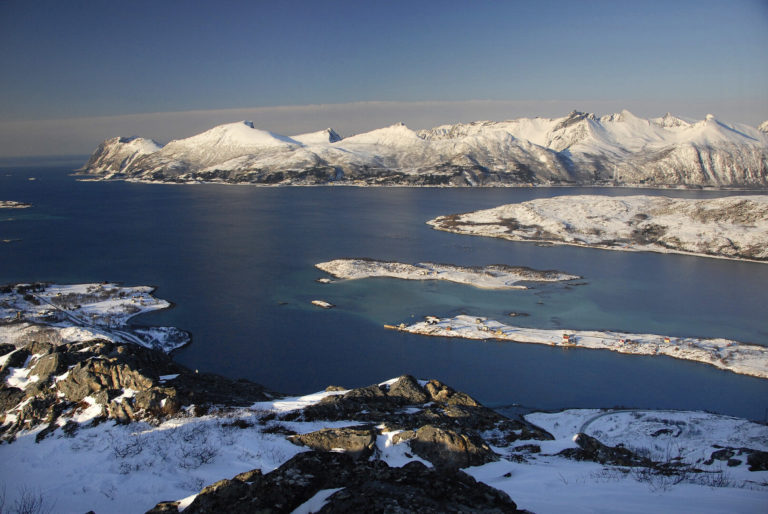 View of the islands of Bergsfjorden at Senja Island © Reiner Schaufler