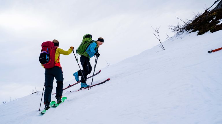 Øv på riktig skiteknikk oppover © Lars Petter Jonassen / NordNorsk Reiseliv AS