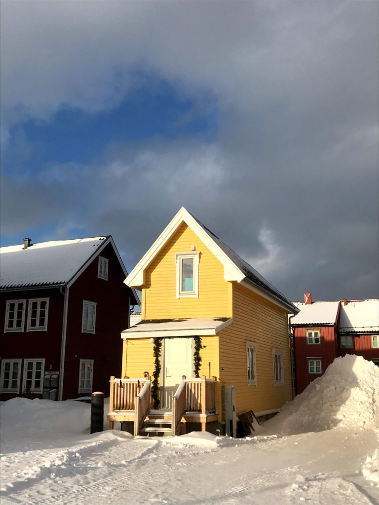 Tromsø's narrowest house, near Skansen. A typical modest house for the working class © Knut Hansvold