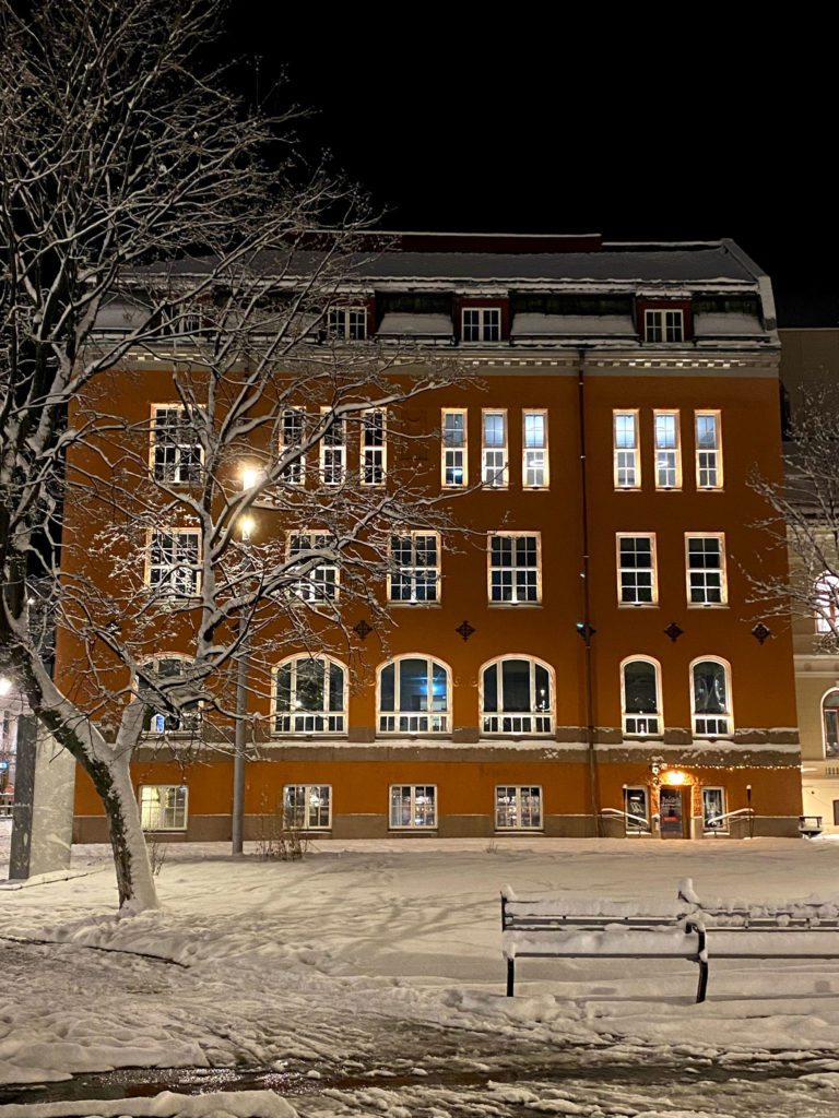 The Tromsø Sparebank (Savings Bank) is a grand Art Nouveau building from 1913 © Knut Hansvold