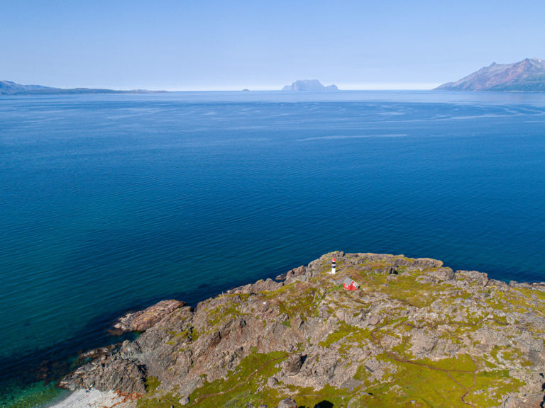 A summer's day at Lyngstuva Point. The island of Arnøya is on the right, the island of Nord-Fugløy is in the middle and to the left is Vanna Islands © Lars Åke Andersen