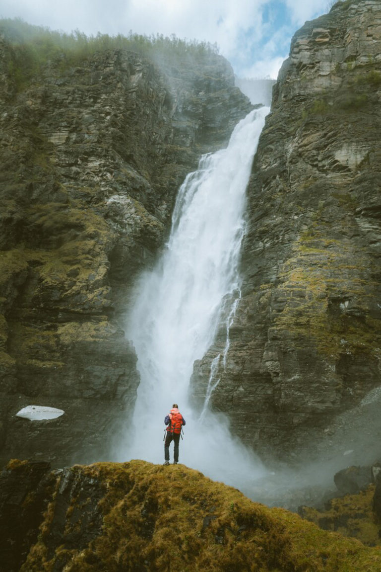 The Mollisfossen waterfall is 269 metres high © Magy Media/Visit Lyngenfjord