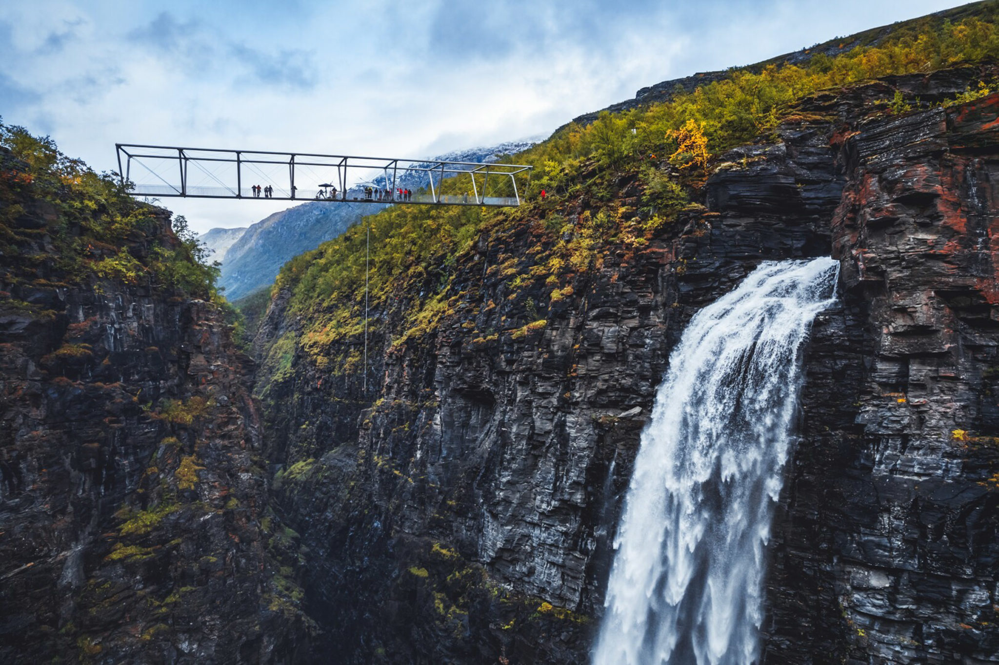 The Gorzafossen waterfall is 153 metres high © Petr Pavlíček / Visit Lyngenfjord
