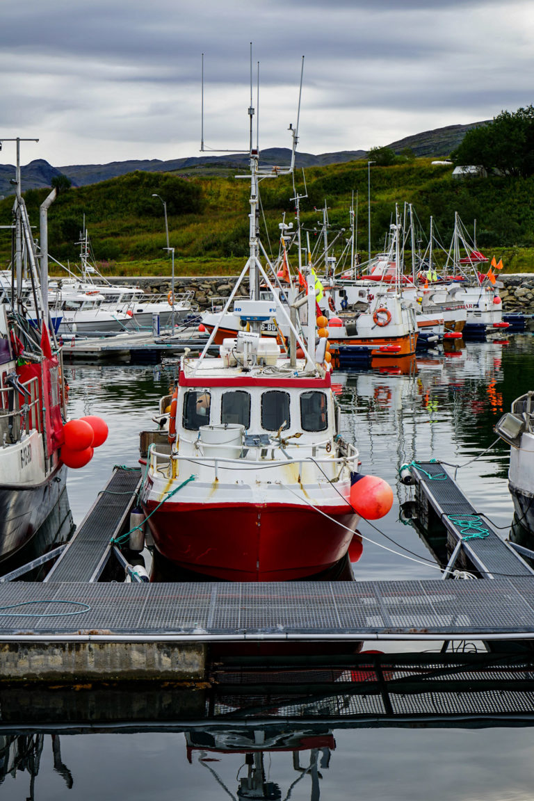 Havna i Båtsfjord. Båtsfjord er et moderne fiskevær, og det største i Øst-Finnmark © Katelin Pell