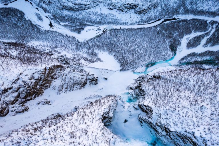 A frozen forest. The Reisadlaen Valley © Petr Pavlíček / Visit Lyngenfjord