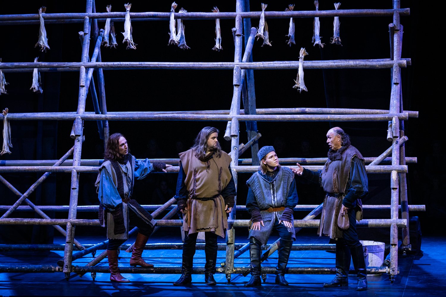 The opera about dried fish from Røst and Querini from Venice. Photo: Vidar Thorbjornsen / The Arctic Philharmonic