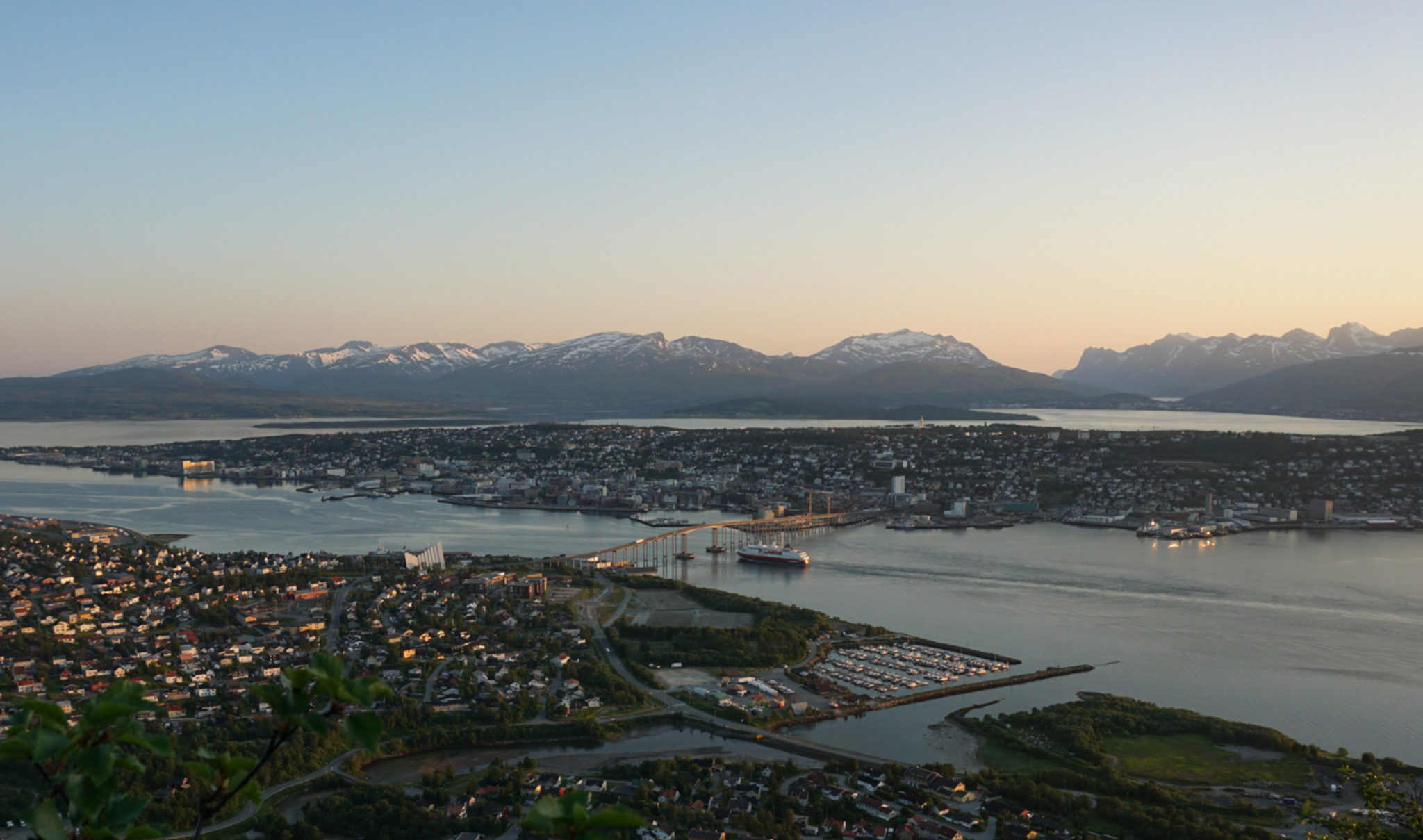 It is half past elleven, and the south boand Hurtigruten is calling at Tromsø © Knut Hansvold