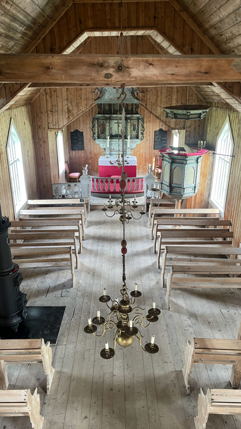 View from the gallery in the Tranøy church © Knut Hansvold