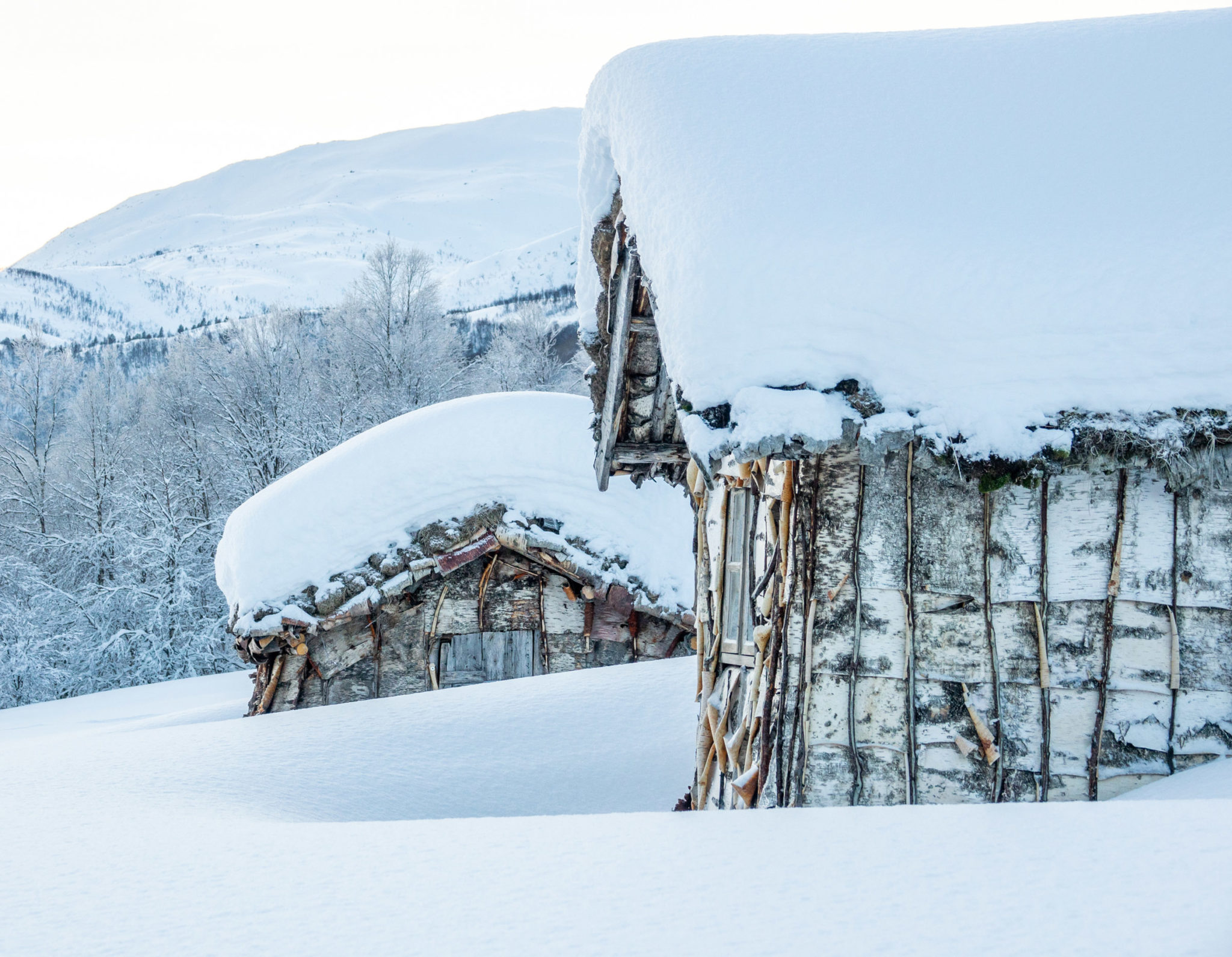 Winter in Kaperdalen. On days like this, the oven needs to be in constant use © Dag Arild Larsen / Midt-Troms museum