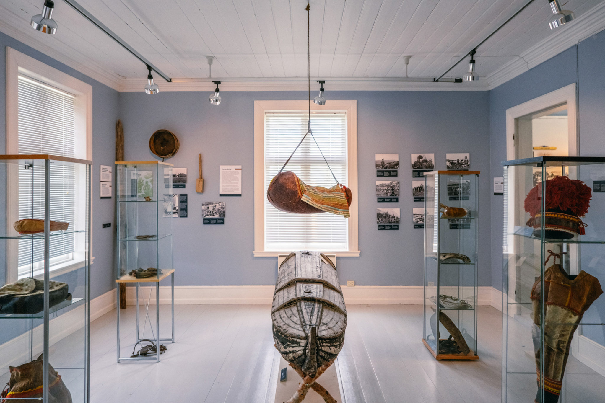 Exhibit documenting Sami life in the Senja area at Lenvik museum © Dag Arild Larsen/Midt-Troms Museum