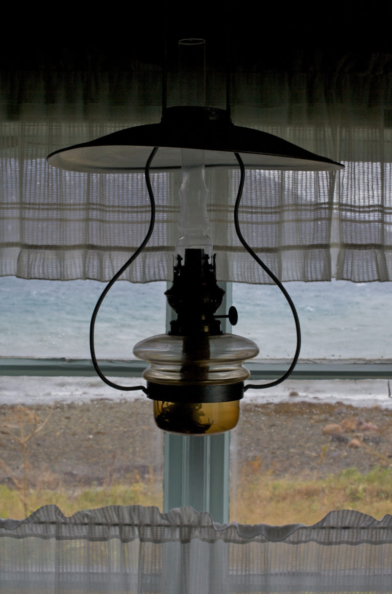 View from the kitchen window at Gamslett gård / farm © Ola Solvang / Nord-Troms Museum