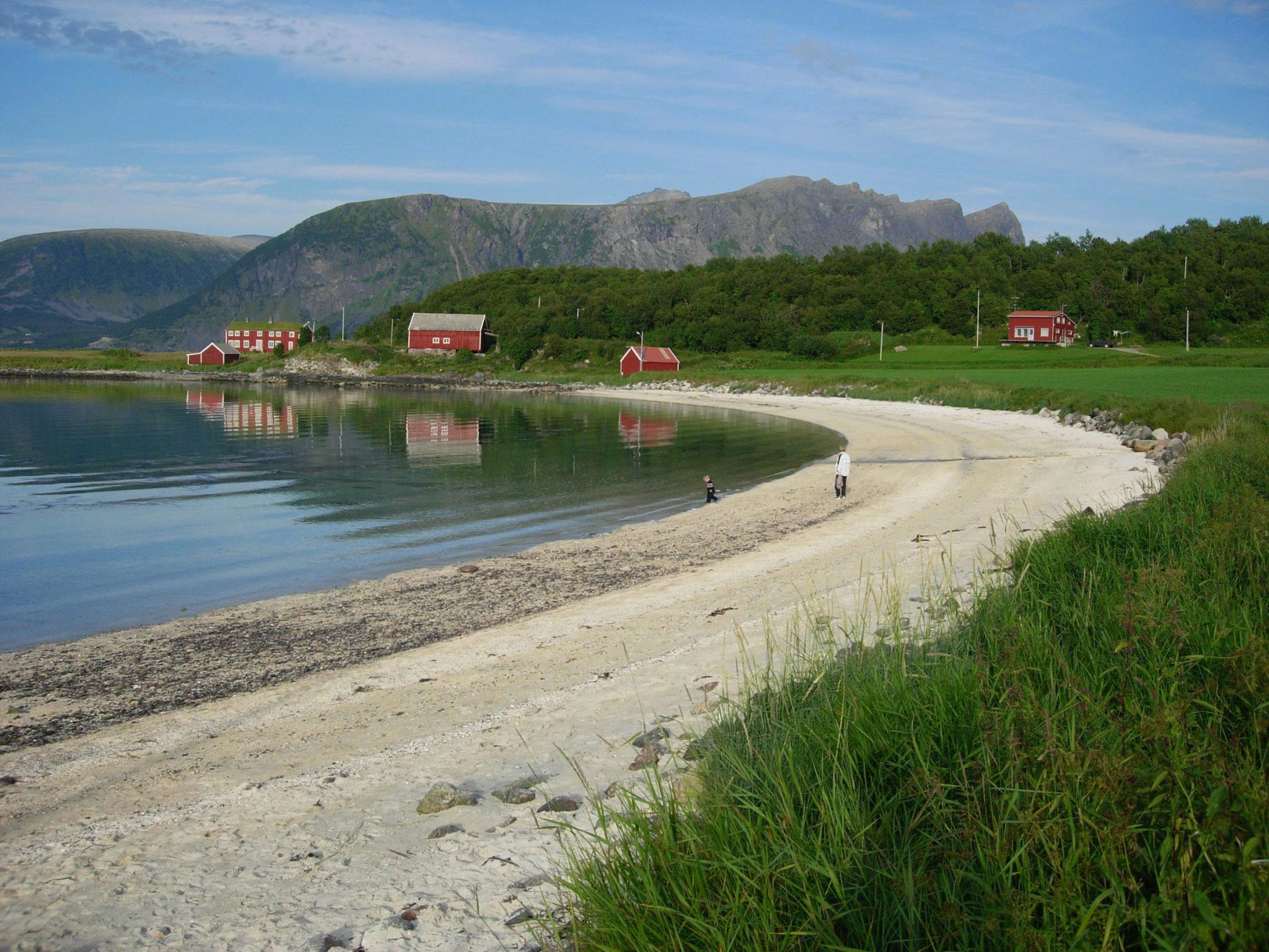 Elgsnes has a great swimming beach - with added history © Tore Ruud / Elgsnes