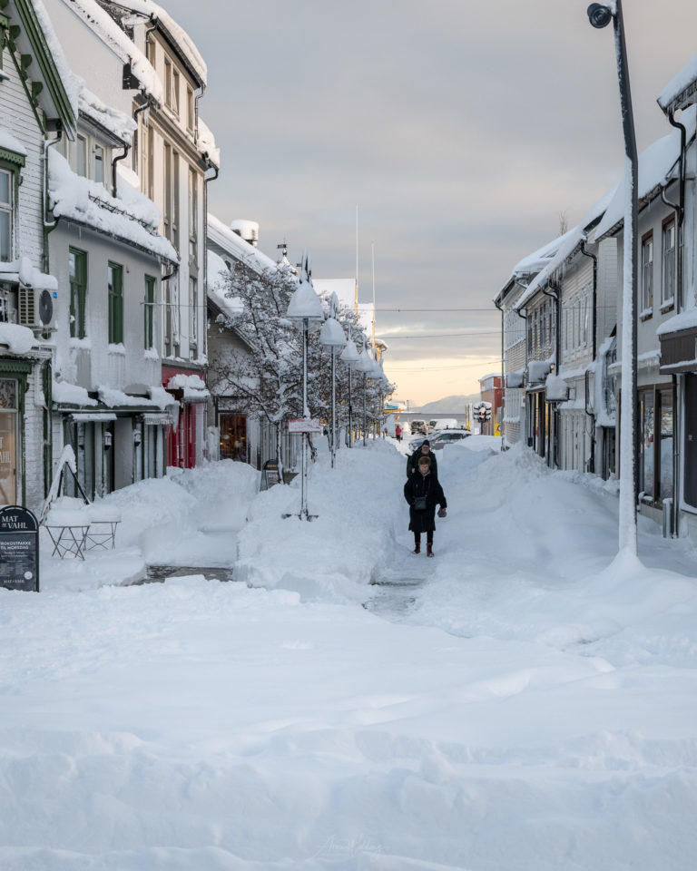 A heavy snowfall in Harstad © Arne Widding