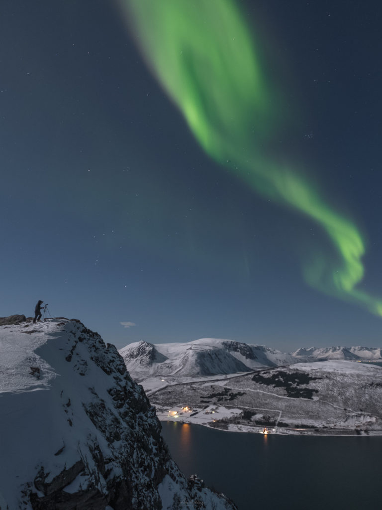 Northern Lights Night on a mountaintop north of Harstad © Arne Widding