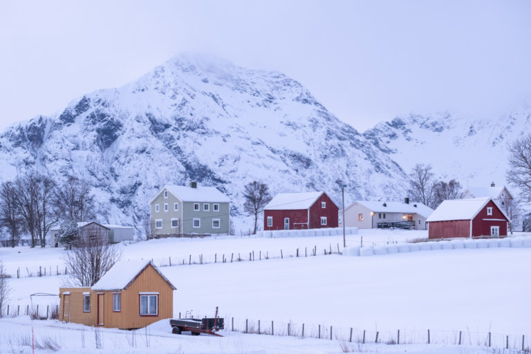 Winter landscape just outside Harstad © Arne Widding