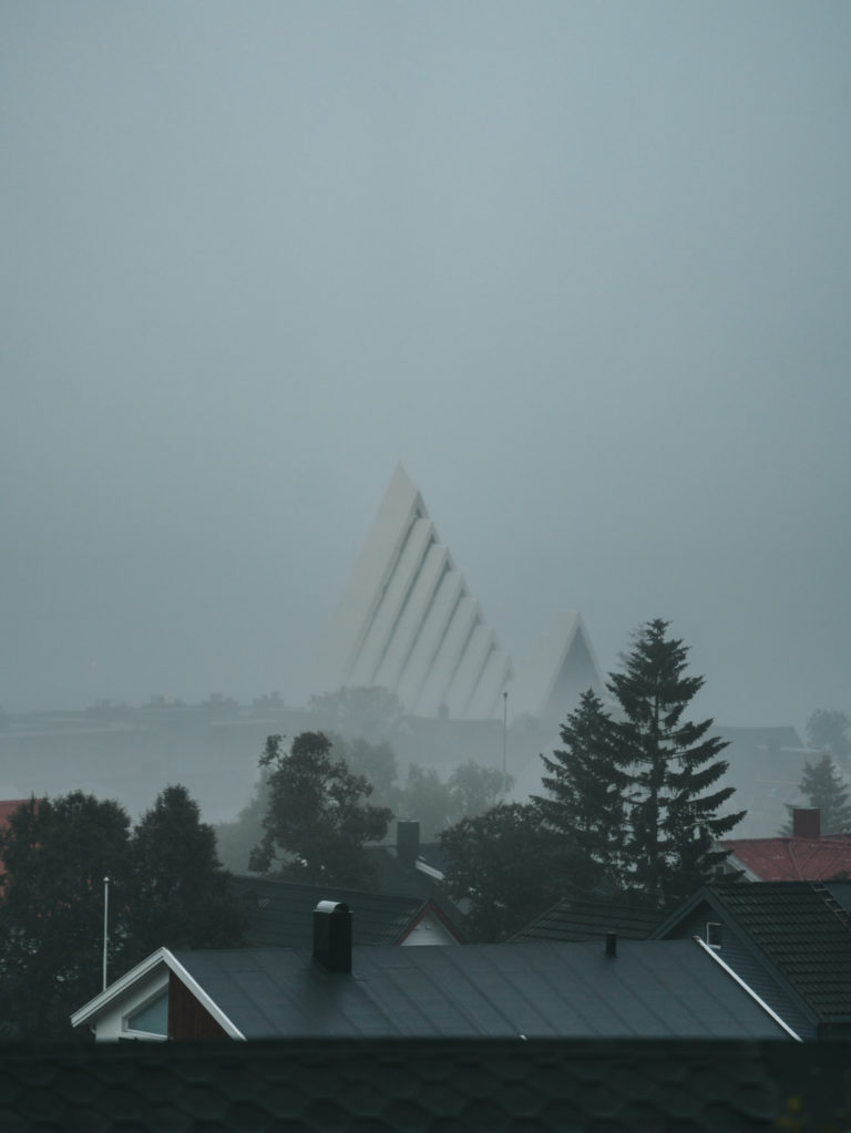 The Arctic Cathedral in summer rain © David Jensen / @jensenmedia