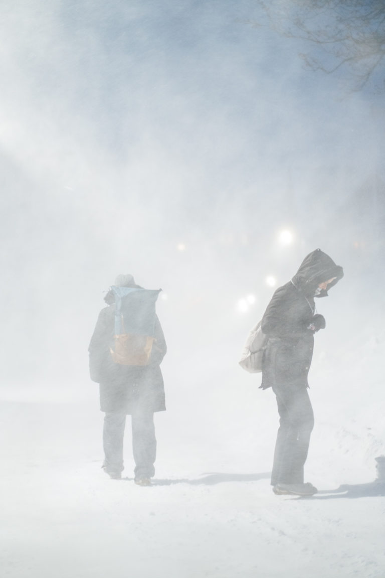 There’s no such thing as bad weather, only bad clothes. The northwesterly blows in with wind and snowdrift. © David Jensen / @jensenmedia