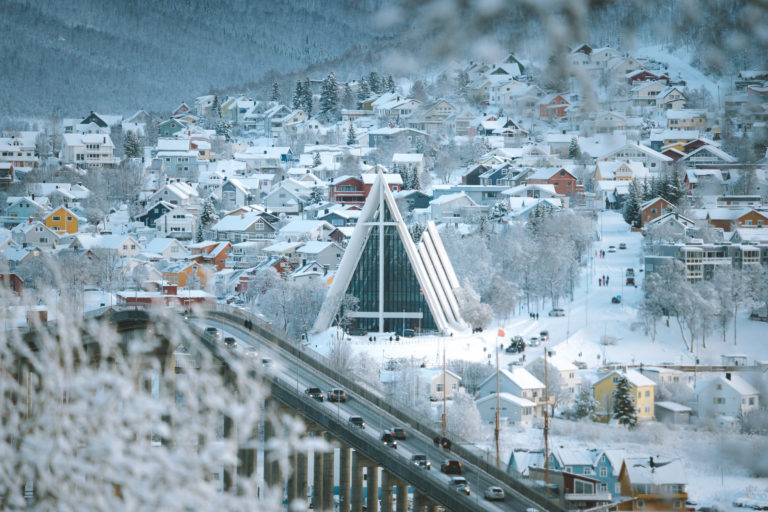 The city sounds are muffled by the snow – Tromsø is the snow city above all © Vegard Stien / Raw Studios