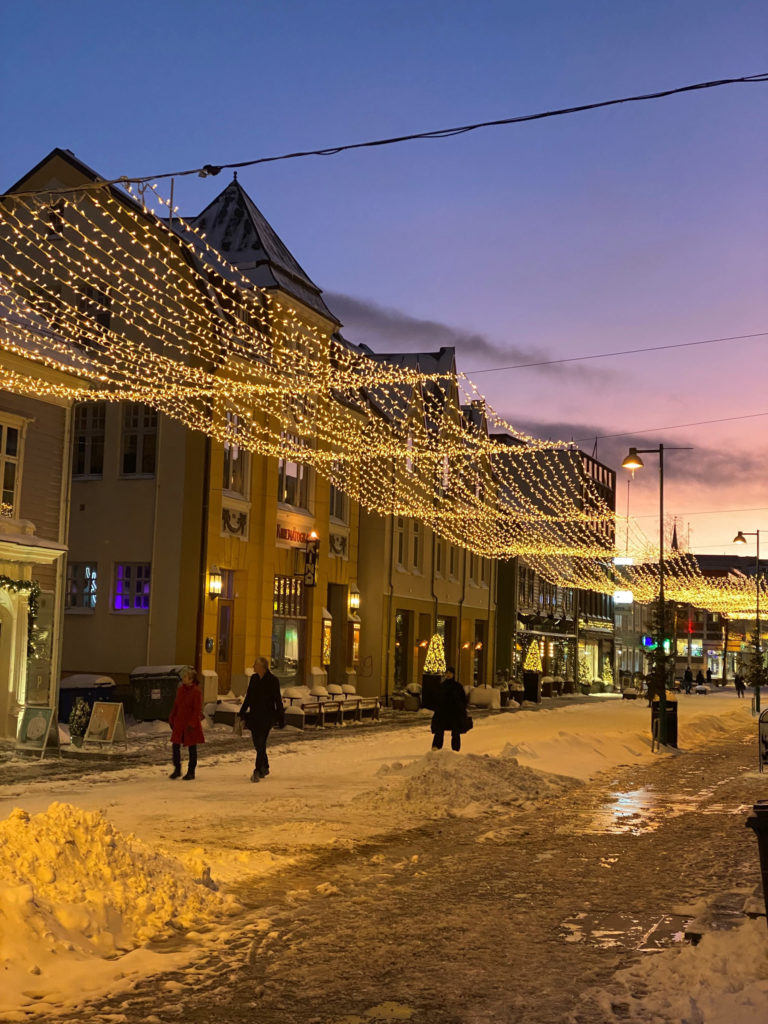 Storgata is being renovated, but this is how it looked during the pre-Christmas period before the renovation, with Verdensteatret prominently placed. © Knut Hansvold