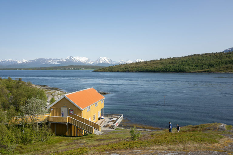 The pier loft at Hella. Watch the children on the rocky shore, especially when the stones are wet from rain © Marie Nystad Helgesen
