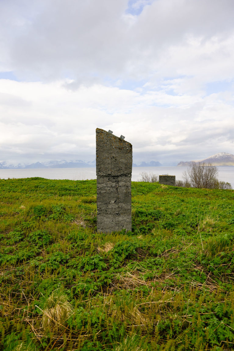 A forgotten concrete pillar at Engnes © Knut Hansvold